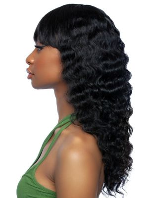 11A Loose Crimp Full Bang 22 Brazilian Remy Human Hair Full Wig Trill Mane Concept