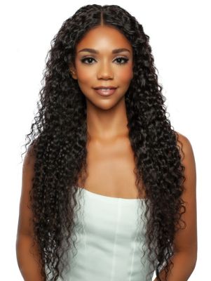 11A Wet N Wavy Jerry Curl 30 Brazilian Remi Human Hair HD Lace Front Wig Mane Concept