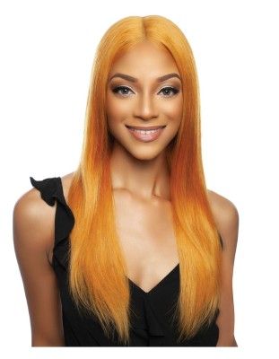 13A Straight 28 Ginger Orange HD Lace Front Wig Mane Concept
