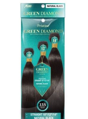 13A Straight Green Diamond Pristine 100 Unprocessed Virgin Remy Hair Bundle Mane Concept