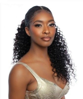 15A Gold Luster Deep Wave Unprocessed Human Hair Mane Concept