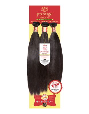 16A Prestige Natural Remy Straight 3PCS Virgin Human Hair WVG Janet Collection