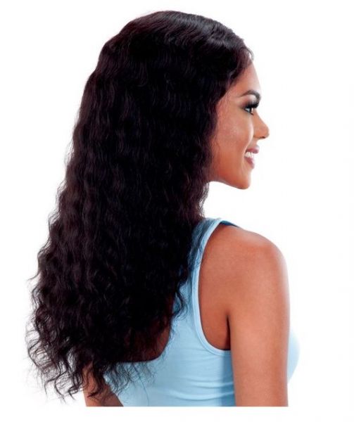 Natural Loose Curl By Mayde Beauty 100% Human Hair 5 Inch Lace and Lace Front Wig