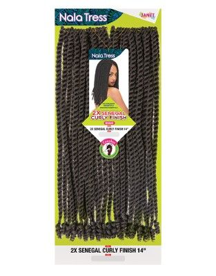 2X Senegal Curly Finish 14 Inch Nala Tress Crochet By Janet Collection