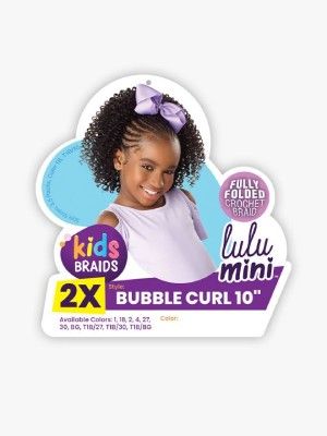 2X Bubble Curl 10 Inch Lulu Mini Fully Folded Crochet Braid Sensationnel