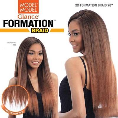 2X Formation Braid 20 Glance Braiding Hair By Model Model