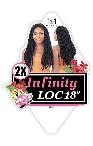 2X INFINITY LOC 18 Inch By Mayde Beauty Crochet Braid