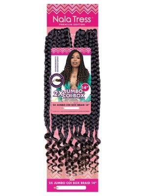 2X Jumbo Coi Box Braid 14 Inch Nala Tress Crochet Braid By Janet Collection