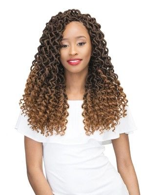 2X Mambo Curly Bohemian Locs 18 Inch OpenLoop Crochet Braid By Janet Collection