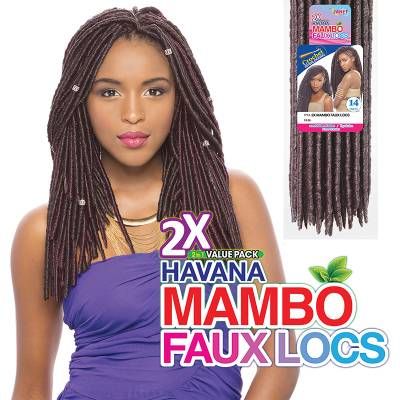 2X Mambo Faux Locs 14 Inch Crochet Braid By Janet Collection
