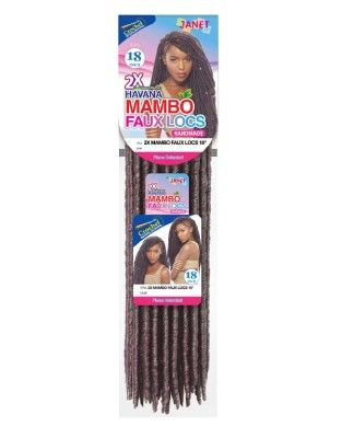 2X Mambo Faux Locs 18 Inch Crochet Braid By Janet Collection