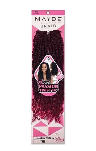 2X Passion Twist 14 Inch Mayde Beauty Crochet Braid