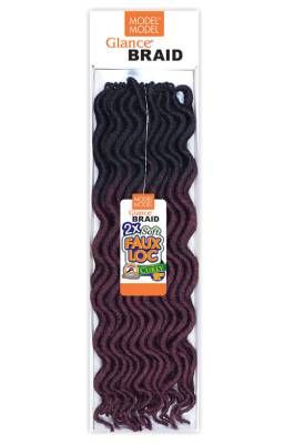 2X Soft Curly Faux Locs 12 Glance Crochet Braid By Model Model