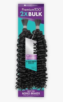 2X Jazzy Water Bulk 18 Premium Too Braiding Hair Sensationnel