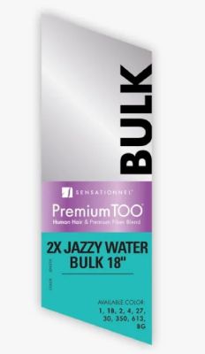 2X Jazzy Water Bulk 18 Premium Too Braiding Hair Sensationnel