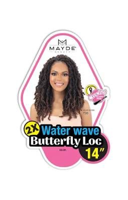 2X Water Wave Butterfly Locs 14 Inch - Mayde Beauty