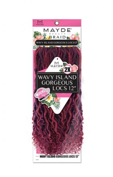 2X Wavy Island Gorgeous Loc 12 Inch By Mayde Beauty Crochet Braid