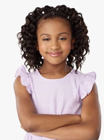 2X Pre-Looped Braid Out 8 Lulu Mini Kids Braid Sensationnel