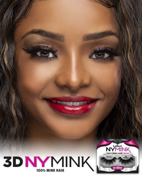 NY 43 3D NY MINK LASH Laflare 100% MINK HAIR
