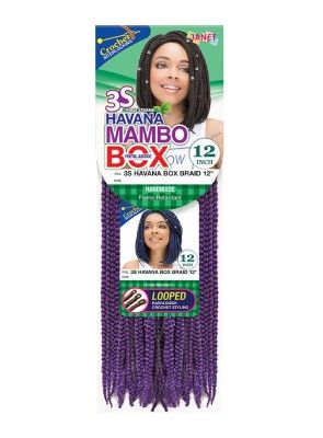 3S Havana Mambo Box Braid 12 Inch Crochet Braid By Janet Collection