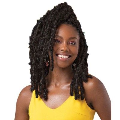 3X Butterfly Faux Locs 10+12+14 Inch NalaTress Crochet Braid By Janet Collection