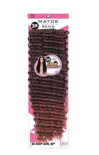 3X Deep Curl 20 Inch Mayde Beauty Crochet Braid