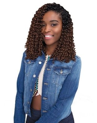 3X Dominican Curl 10 Inch Synthetic Chic 'N Curly Crochet Braids By Janet Collection
