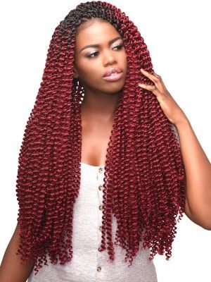 3X Ghana Twist Springy Bohemian 24 Realistic Crochet Braid Beauty