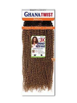 3X Ghana Twist Springy Water Wave 20 Crochet Braid Beauty Elements