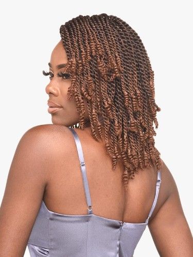 3x Kinky Curl Finish 10 Inch Ghana Twist Beauty Element Crochet Braid - Bijoux