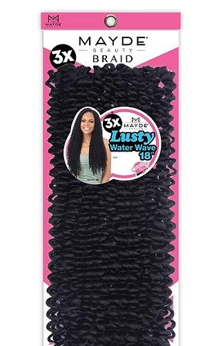3X Lusty Water Wave 18 Inch Mayde Beauty Crochet Braid