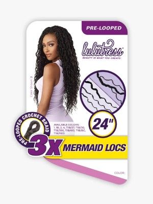3x Mermaid Locs 24 Crochet Braid LuluTress Sensationnel