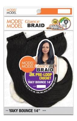 3X Pre-Loop Yaky Bounce 14 Crochet Braid By Model Model