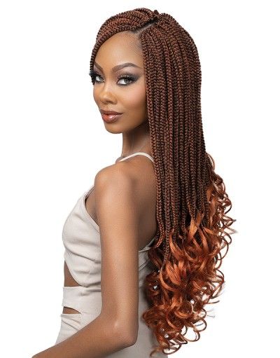 3X Pre Stretched French Curl 48 Crochet Braid Janet Collection