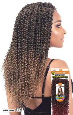 3X Water Bohemian Curl 14 Glance Braiding Hair By Model Model