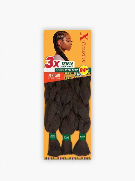 3X X-Pression Braid 84 inch African Collection