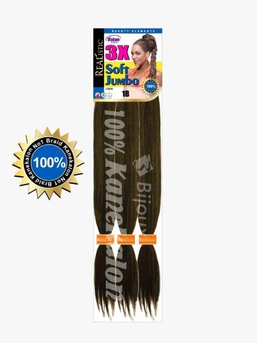 3X Soft Jumbo Braid 100% Kanekalon Realistic Beauty Element Braiding Hair - Bijoux