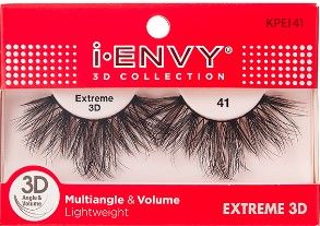 i-ENVY 3D Collection 41 – Extreme 3D,  iENVY Luxe Black Flare Short #KPE02B, i-ENVY 3D Collection 41, ienvy by kiss individual lashes, ienvy individual eye lashes, ienvy individual lashes, ienvy individual lashes multi pack, onebeautyworld.com,  iENVY, Ul