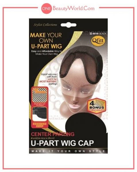 Qfitt - Center Parting U-Part Wig Cap with Lace