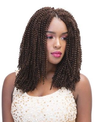 4B Crimpy Kinky 12 Inch Twin Loop Crochet Braid By Janet Collection