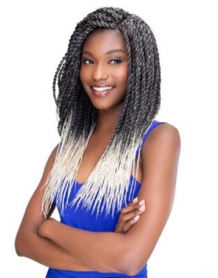 4X EZ Tex Senegalese Twist 10 Inch Pre-Feathered Crochet Braid By Janet Collection