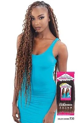 4X Moisture Infused Cuban Twist 20 Crochet Braid Mayde Beauty