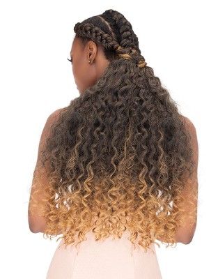 5X Ocean Wave 24 Inch Pre-Stretched Crochet Braid By Janet Collection
