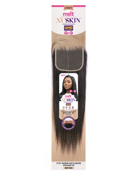 Melt Nuskin UHD 5x5 Straight Invisible Lace Closure Janet Collection