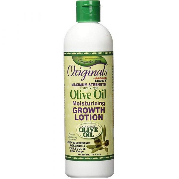 Africa's Best Originals Maximum Strength Extra Virgin Olive Oil Moisturizing Growth Lotion 12 oz