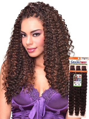 3X Ghana Twist Springy New Jerry 26 Realistic Crochet Braid Beauty Elements