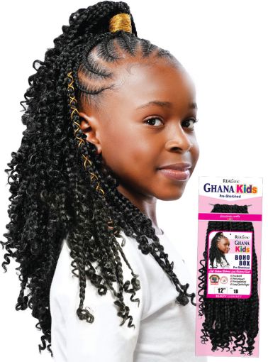 Realistic Ghana Kids 12 Boho Box Crochet Braid Beauty Elements