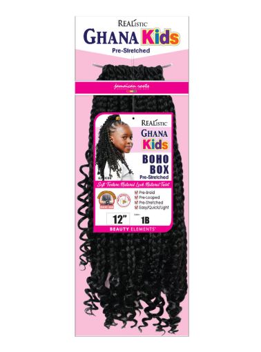 Realistic Ghana Kids 12 Boho Box Crochet Braid Beauty Elements