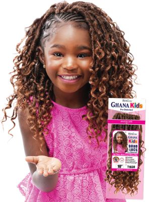 Realistic Ghana Kids 10 Boho Locs Crochet Braid Beauty Elements