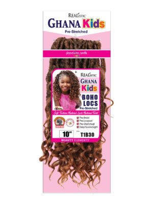 Realistic Ghana Kids 10 Boho Locs Crochet Braid Beauty Elements